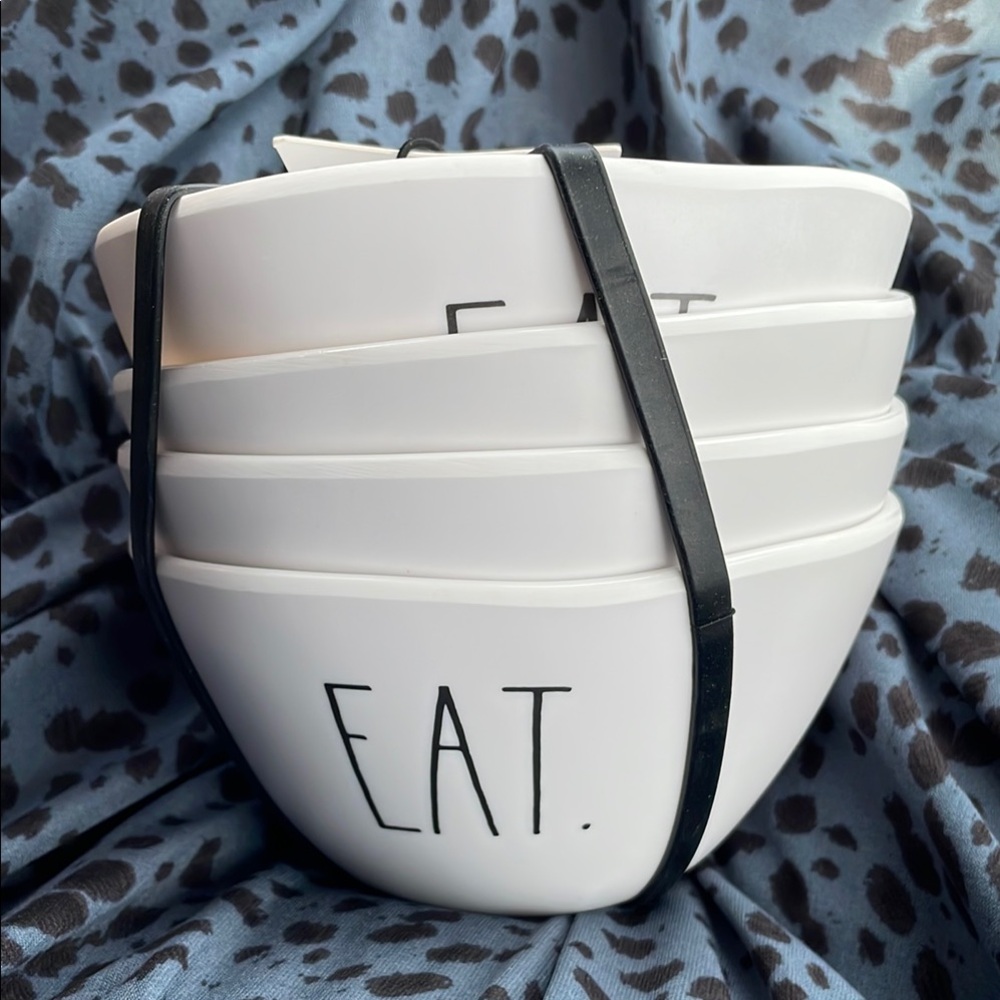 Rae Dunn Melamine Bowls 'EAT'
